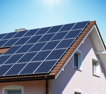 Solar panels banner 360x320