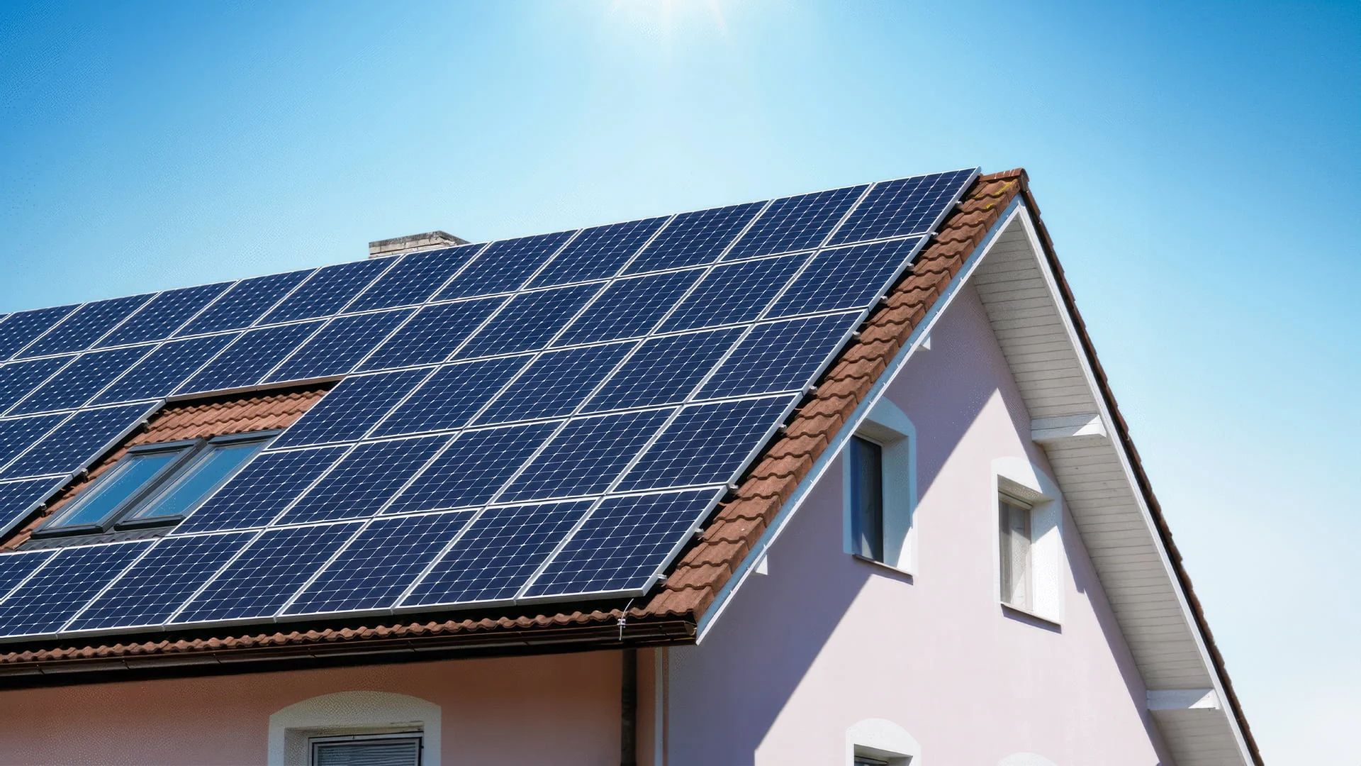Solar panels banner