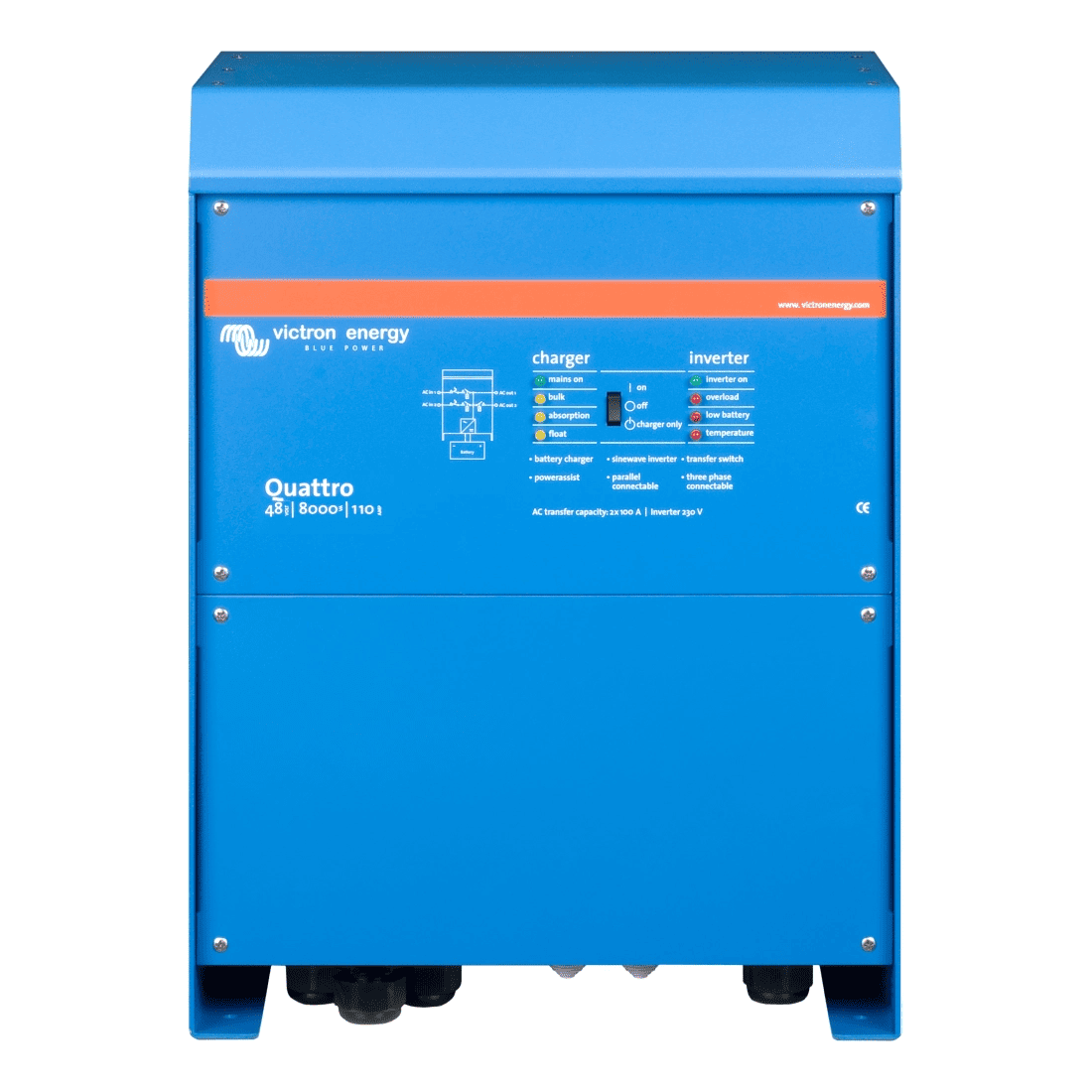 Гібридний сонячний інвертор Victron Energy Quattro 48/8000/110 100/100